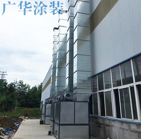 噴漆房廢氣處理現場(chǎng)使用